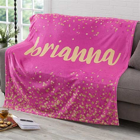 Sparkling Name Personalized Blanket - Great Gifts Club