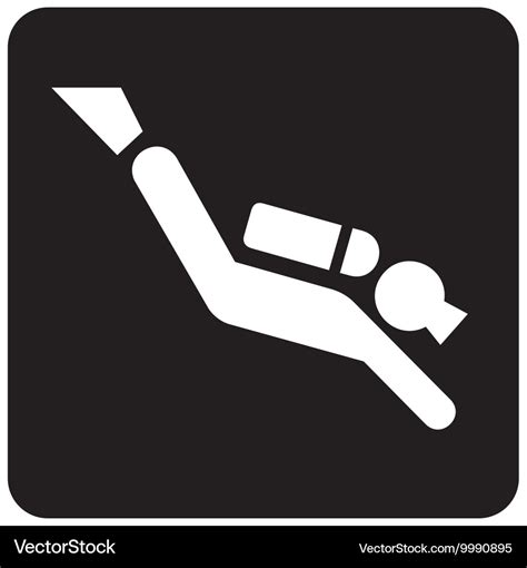 Scuba Diving Icon Royalty Free Vector Image VectorStock