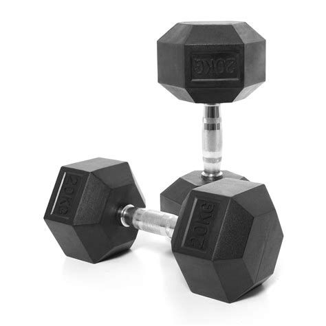 Buy Harley Fitness 20kgs Rubber Coated Fixed Hex Dumbbell Set Online In Uae Sharaf Dg