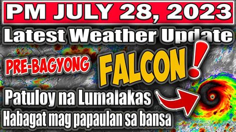 PRE BAGYONG FALCON PATULOY NA LUMALAKASHABAGAT MAG PAPAULAN SA BANSA