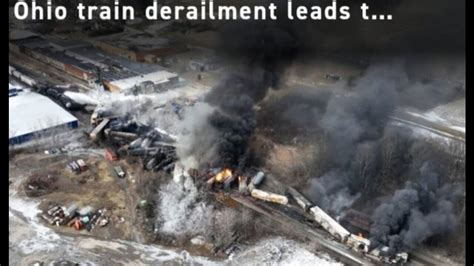 Ohio Train Derailment Leads To Chemical Spill One News Page Video