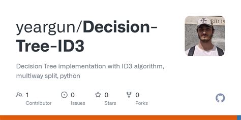 GitHub Yeargun Decision Tree ID3 Decision Tree Implementation With