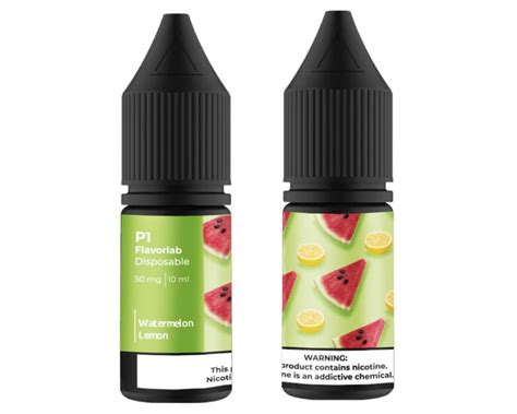 Солевая жидкость Flavorlab P1 Salt Watermelon Lemon 50 мг 10 мл Лимон