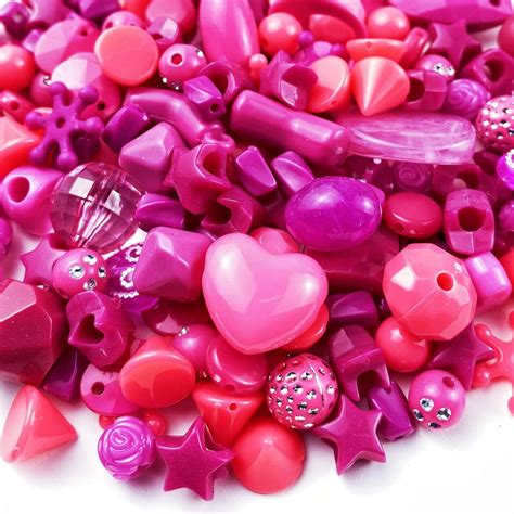 Amazon G Acrylic Assorted Beads Random Cute Round Flower Heart