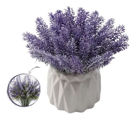 Galhos De Flor Lavanda Artificial Real Toque Decorativa Mercadolivre