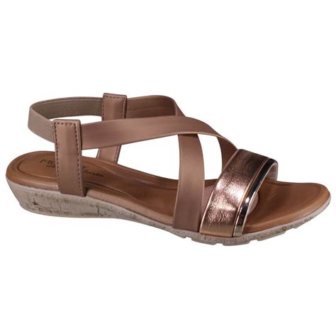 Sand Lia Feminina Modare Ultra Conforto Nude Ouro Rosado Napa Cetim