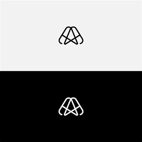 Premium Vector | Minimalist black and white logo template