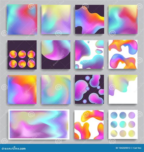 Hologram Texture Background Gradient Modern Abstract Vector Blurred