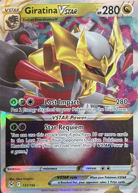 Giratina Vstar Sword Shield Lost Origin Holo Price