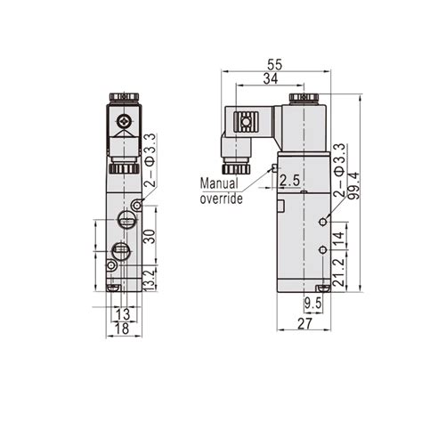 V Nc Airtac Type Pneumatic Solenoid Valve Way Off