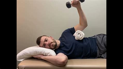 Sidelying External Rotation With Dumbbell Youtube