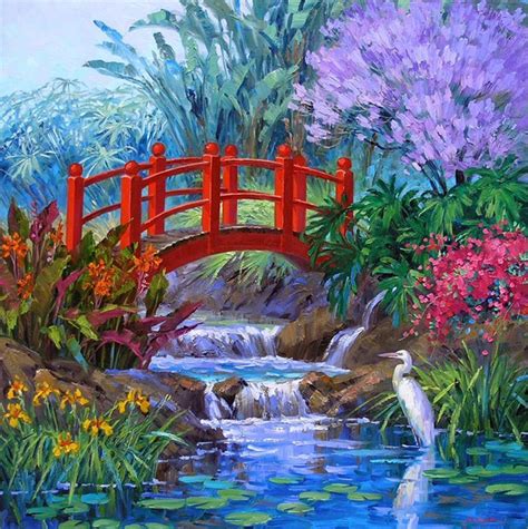 5D Diamond Painting Red Bridge Kit