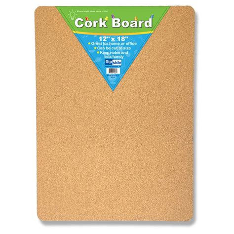 Cork Bulletin Board, 12" x 18" - FLP10082 | Flipside | Cork Boards