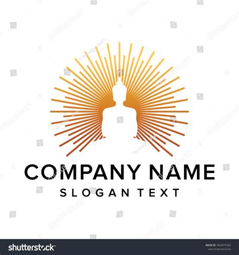 Buddha Light Logo Design Vector Stock Vector (Royalty Free) 1664075365 ...