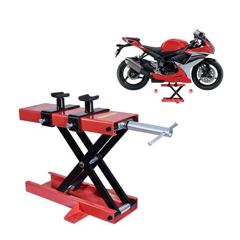 Buy Hondony 1100LBS Motorcycle Scissor Lift Jack Adjustable Heavy Duty