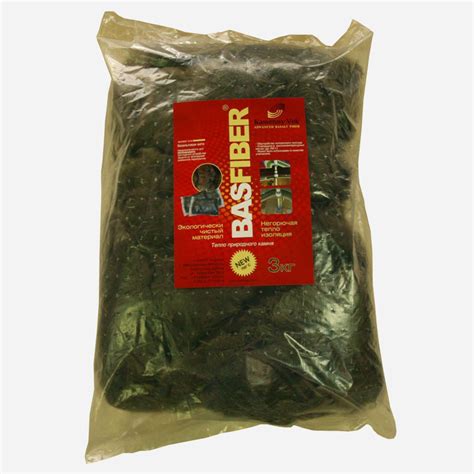 Базальтовая каменная минеральная вата Basfiber 3 кг огнеупорная ...