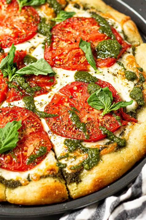 Tomato And Pesto Pizza Recipe Midwest Foodie