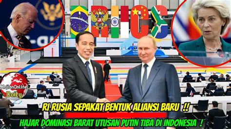 Ri Rusia Sepakat Untuk Bentuk Aliansi Baru Hajar Dominasi Barat