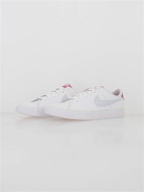 Baskets Court Legacy Gs Blanc Rose Enfant Nike Wimod