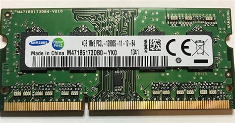 Amazon In Buy Samsung Ram Memory 4GB 1 X 4GB DDR3 PC3L 12800 1600MHz