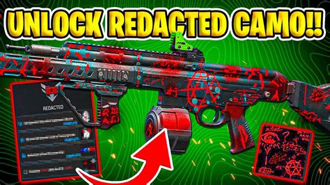 How To Unlock New Redacted Camo In Warzone Mw Youtube