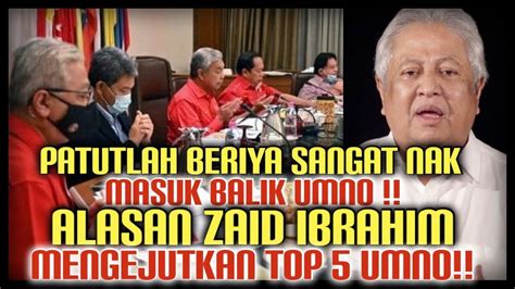 TERGEMPAR MALAM INI ALASAN ZAID IBRAHIM SERTAI KEMBALI UMNO