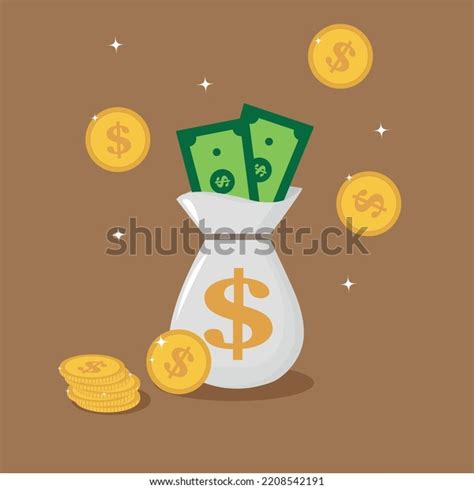 Money Bag Design Background Dollar Stock Vector Royalty Free