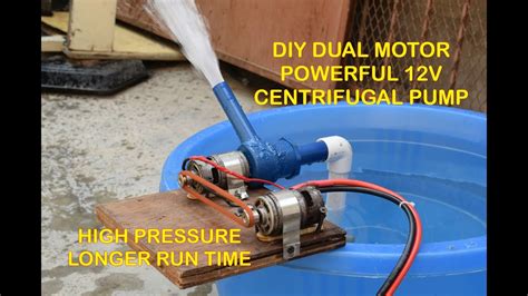 How To Make Dual Motor High Pressure Centrifugal Water Pump Youtube