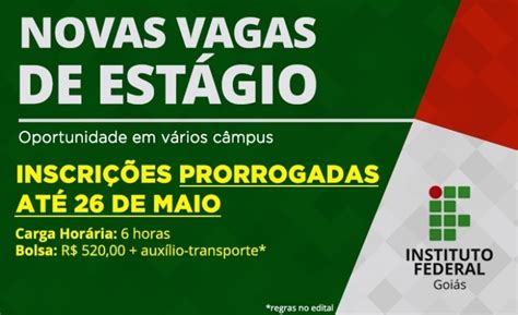 Inscrições abertas para duas vagas de estágio para o Câmpus Valparaíso