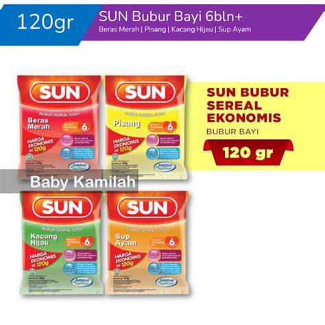 Jual Bisa COD SUN Bubur Bayi Sachet Kemasan Ekonomis 120gr Bubur