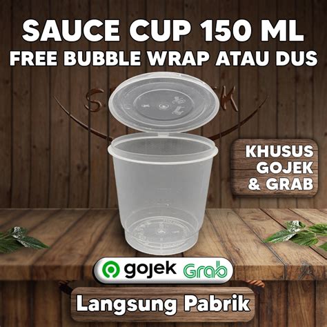 Jual Thinwall Sauce Cup Ml Tempat Saus Sambal Plastik Shopee