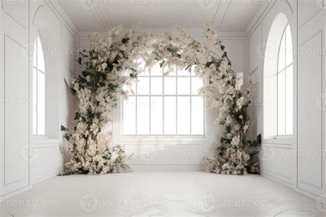 Wedding Backdrop Aesthetic Flower Decoration Indoor Studio Background