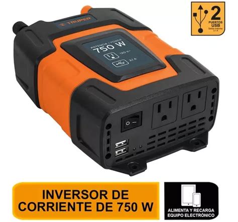 Inversor De Corriente Puerto Usb Inco 750 750w Truper 10490