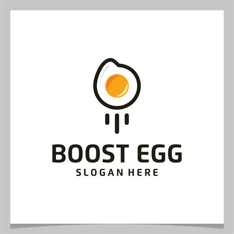 Inspiration logo design egg with launch or boost logo. Premium vector ...