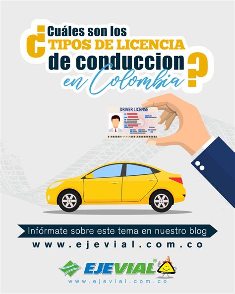 Cu Les Son Los Tipos De Licencia De Conducci N En Colombia Eje Vial