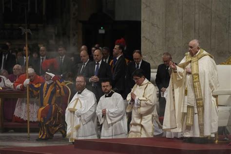 Pope Francis Returns To Public Eye For Easter Vigil Mass