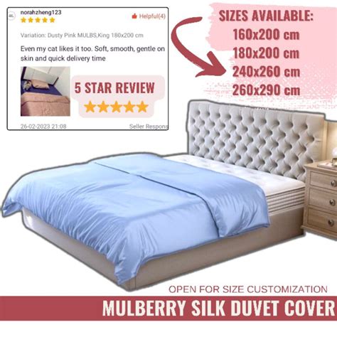 Duvet Cover In Mulberry Silk Mulberry Silk Duvet Cover Shopee