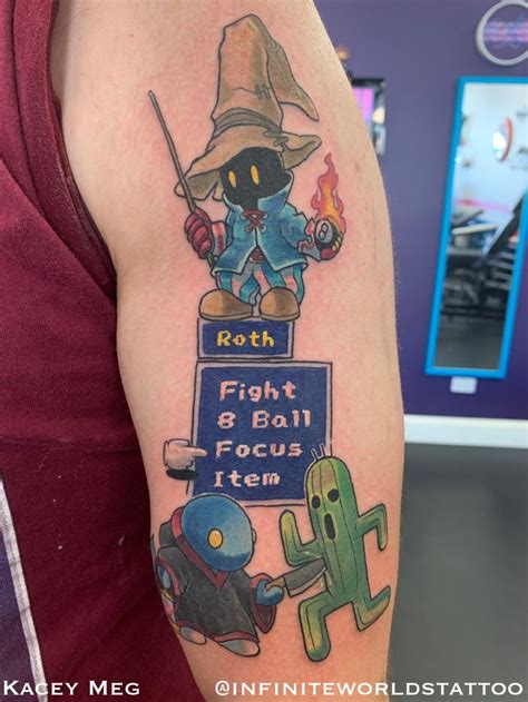 Final Fantasy Tattoo Tattoo By Kacey Meg From Infinite Worlds Tattoo