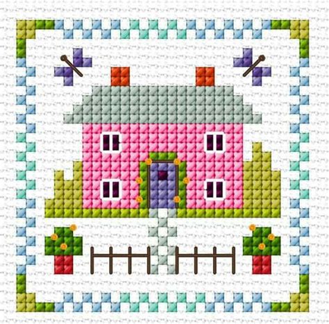 House Cross Stitch Cross Stitch House Simple Cross Stitch Cross