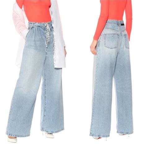 Pants Jumpsuits Unravel Project Ben Taverniti Lace Up Wide Leg