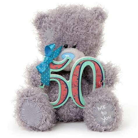 Soft Teddy Bear Tatty Teddy Me To You 50th Birthday Bear Teddy Bear Bnib