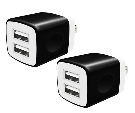 Usb Charger Ecube 10w Dual Port 5v21a Usb Wall Adapter Portable