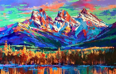 Three Sisters Dimitri Sirenko Acrylic Painting 2022 Art