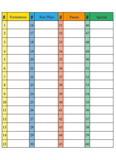 Football Play Templates Free Pdf Printables Printablee