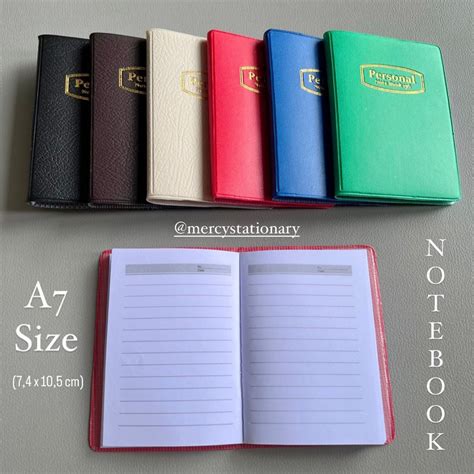 Jual Notebook Personal A7 156 Buku Catatan Kecil Diary Mini Note Book