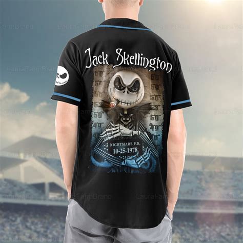 Personalized Jack Skellington Baseball Shirt Jack Skellington Shirt
