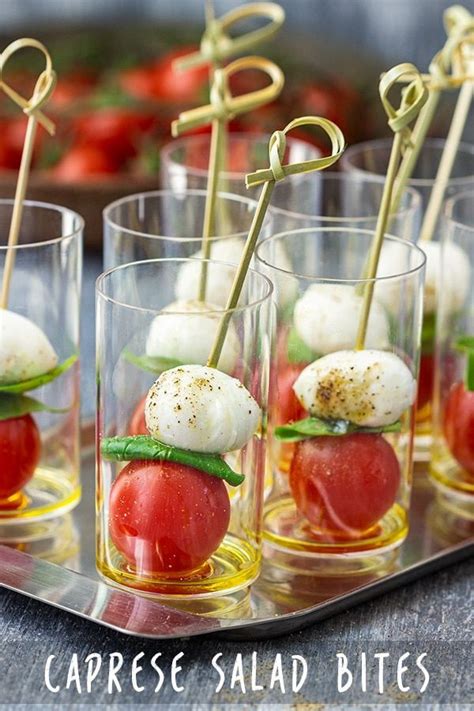 Caprese Salad Bites Recipe Caprese Salad Bites Salad Bite Fancy