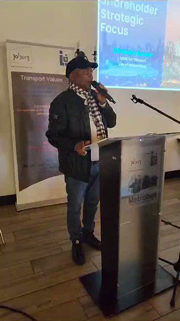 Joburg Metrobus On Twitter MMC Kunene Giving A Keynote Address At