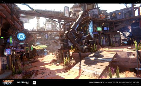 Artstation Ratchet Clank Rift Apart Gabe Zumberge Environment