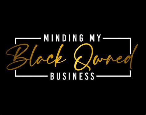 Minding My Black Owned Business Svg Black Owned Shop Business Owner